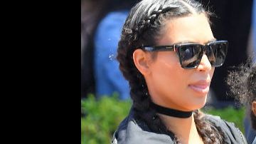 Kim Kardashian con la pequeña North.