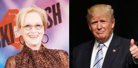 Meryl Streep y Donald Trump.