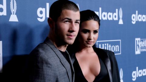 Nick Jonas y Demi Lovato.