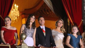 La familia del presidente Enrique Peña Nieto.