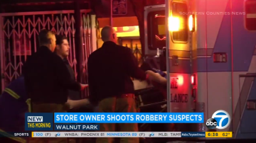 El dueño de una tienda en Walnut Park mandó a los dos ladrones al hospital.