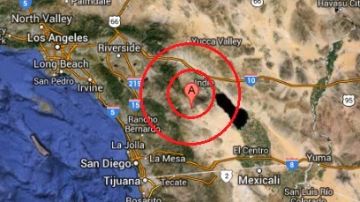 El sismo se dio en el condado de San Diego.