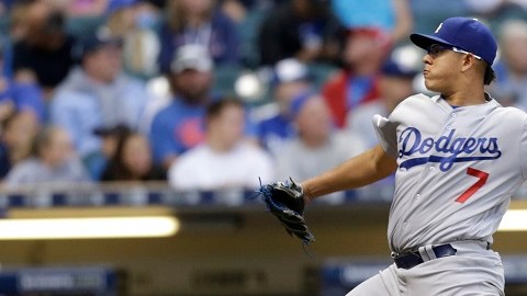 Fue la séptima apertura para Julio Urías en las Grandes Ligas.