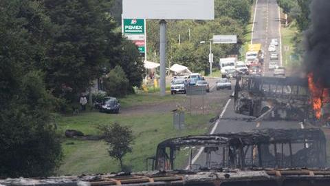 Protestas del magusterio disidente en México.