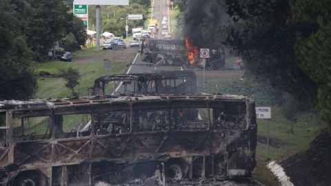 Protestas del magusterio disidente en México.