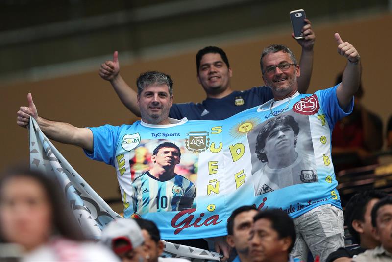 Aficionados de Argentina en la Copa América Centenario.