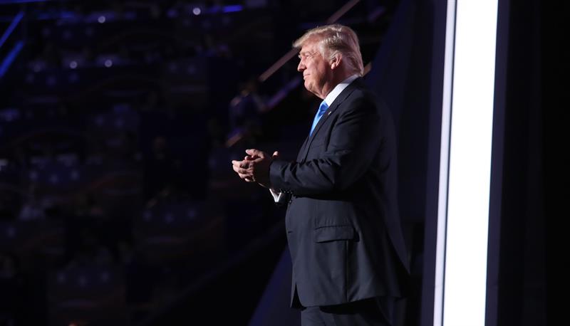 Donald Trump en la apertura de la Convención Nacional Republicana.