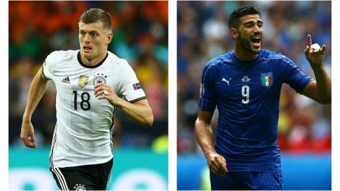 Alemania e Italia se enfrentarán en los cuartos de final de la Eurocopa.