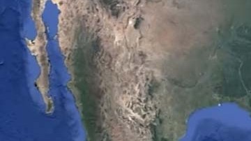 Las imágenes muestran figuras en el fondo del mar que tienen forma de una ciudad.