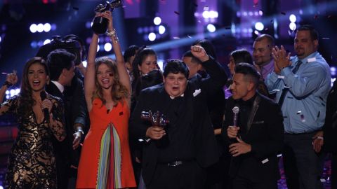 La emoción y el triunfo en 'La Voz Kids'.