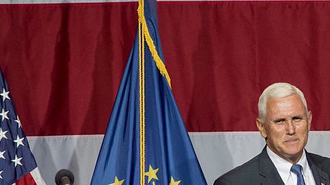 Trump y Pence aparecieron juntos en un evento en Westfiel, Indiana el pasado martes.