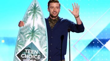 Justin Timberlake dio un emotivo discurso en la ceremonia.
