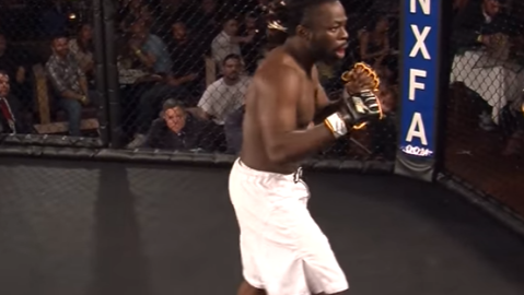 Ferguson Jr. durante su debit como amateur.