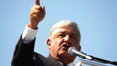 Andrés Manuel Lopez Obrador, titular del partido Morena.