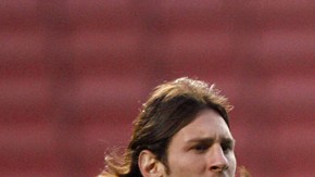 Messi y Ronaldinho archivo