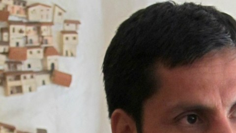 Jefferson Perez durante una entrevista en 2013 en Cuenca, Ecuador.
