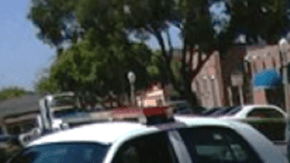 Momento en que las autoridades de Fullerton arrestan al individuo que era buscado por intento de asesinato en Sonorma. /SUMINISTRADA POR SETH ORTEGA