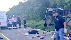 Accidente carretero en México.