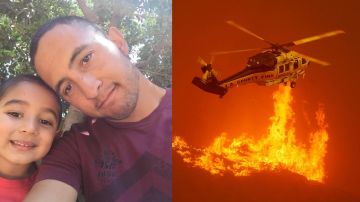 Sergio Toscano, de 31 años y bombero, perdió su hogar en el incendio Sand.