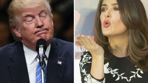 Finalmente, Donald Trump y Salma Hayek no compartieron la mesa que el magnate había pagado a través de una generosa donación.