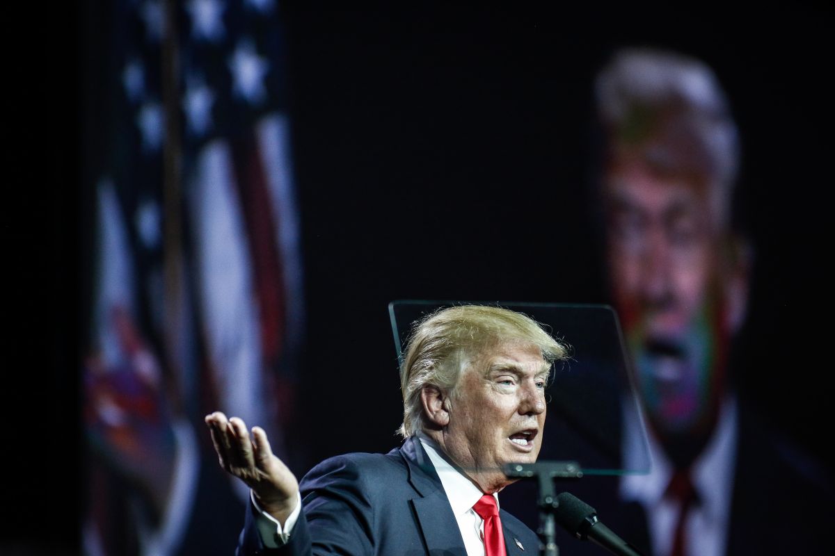 Donald Trump durante un evento conservador en Denver, Colorado. 
