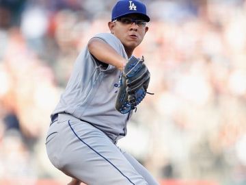 Julio Urías tuvo ocho aperturas con los Dodgers.