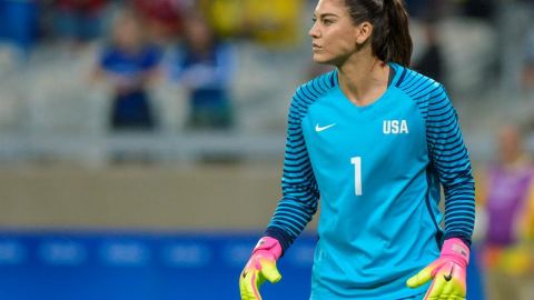 Hope Solo, la veterana arquera de EEUU.