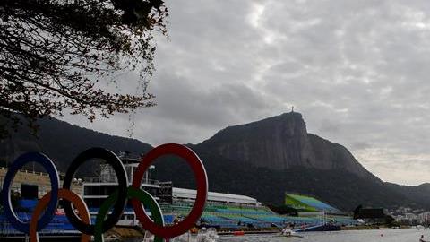 La Laguna Rodrigo de Freitas, sede del remo en Río 2016.