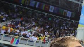 Michael Phelps con su hijo