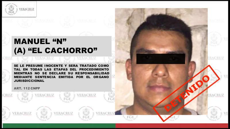 El jefe de plaza en Veracruz detenido por el homicidio de la reportera Anabel Flores.