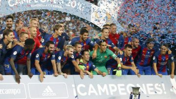 El Barcelona vence al Sevilla y se agencia la Supercopa de España.