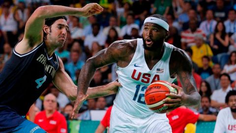 Argentina no pudo con la selección NBA que mandó EEUU a Río 2016.