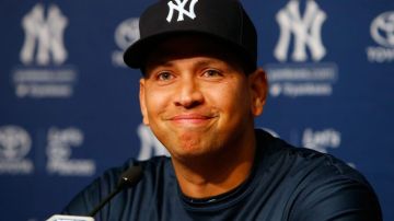 Alex Rodriguez anunciando su retiro en Yankee Stadium el pasado 7 de agosto.
