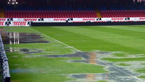 Estadio Luis Pirata Fuente inundado