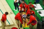 Samir Ait Said, gimnasta frances, se fractura la pierna