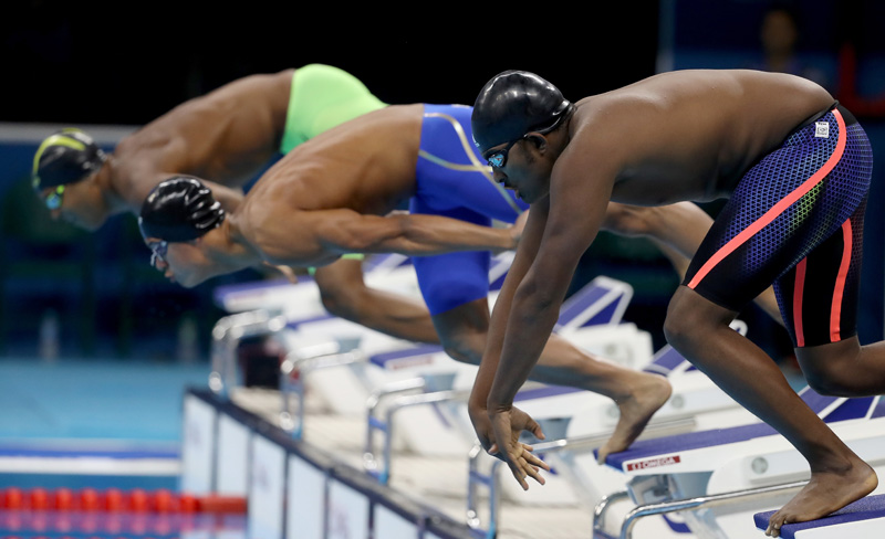 Habte Robel Kiros, de Etiopía, es el nadador más lento de Río 2016.