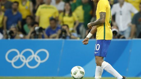 Neymar anotó el único gol brasileño.