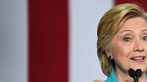 Hillary Clinton, candidata presidencial del Partido Demócrata.