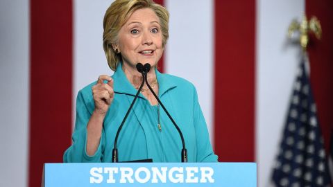 Hillary Clinton, candidata presidencial del Partido Demócrata.