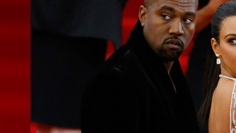 Kanye West y Kim Kardashian.