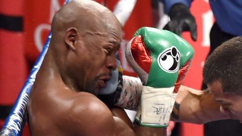 El 13 de septiembre de 2014, Marcos Maidana se enfrascó de tú a tú con Floyd Mayweather Jr.