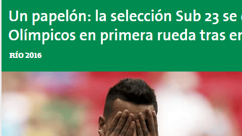 Portada del sitio web de LA NACION.