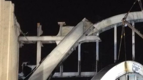Los viaductos del 6th Street Bridge fueron retirados el 4 de agosto.