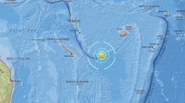 El sismo ocurrió en el mar a 320 millas al SE de Vanuatu-