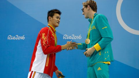 Yang Sun y Mack Horton