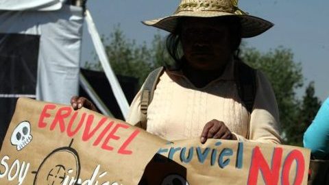 Los habitantes de San Salvador Atenco se mantienen firmes en la defensa de sus tierras hasta hoy.
