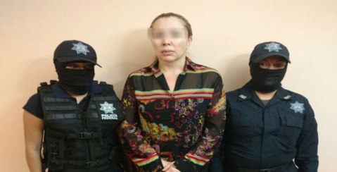 Clara Elena Laborín (c), "La Señora", esposa del capo Héctor Beltrán Leyva,
