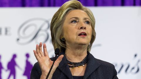 La candidata demócrata a la Casa Blanca, Hillary Clinton