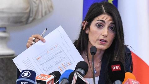 La alcaldesa de Roma, Virginia Raggi.