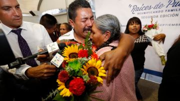 Unas setenta familias de Puebla pudieron reencontrarse en Los Ángeles.